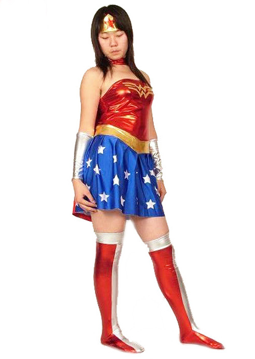 Wonder Woman Shiny Metallic Halloween Costumes 16091417